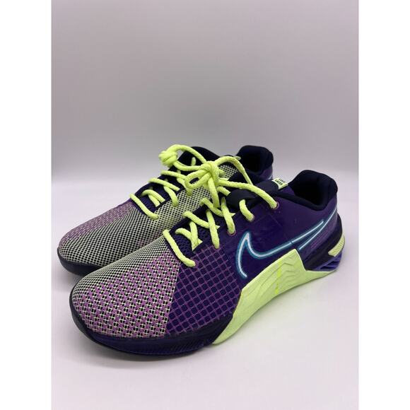 Nike Metcon 8 AMP Deep Purple Volt DV1206-500 Men's Shoes Size 10 - Picture 9 of 12